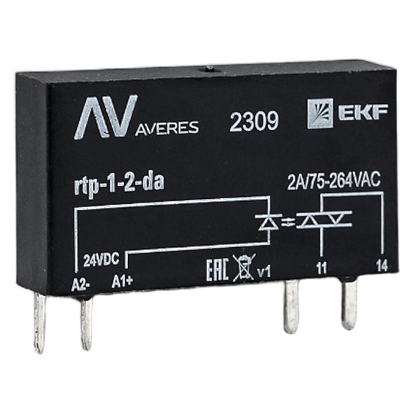 Реле твердотельное однофазное RTP 2 А, для разъема РM slim 23/1 EKF фото