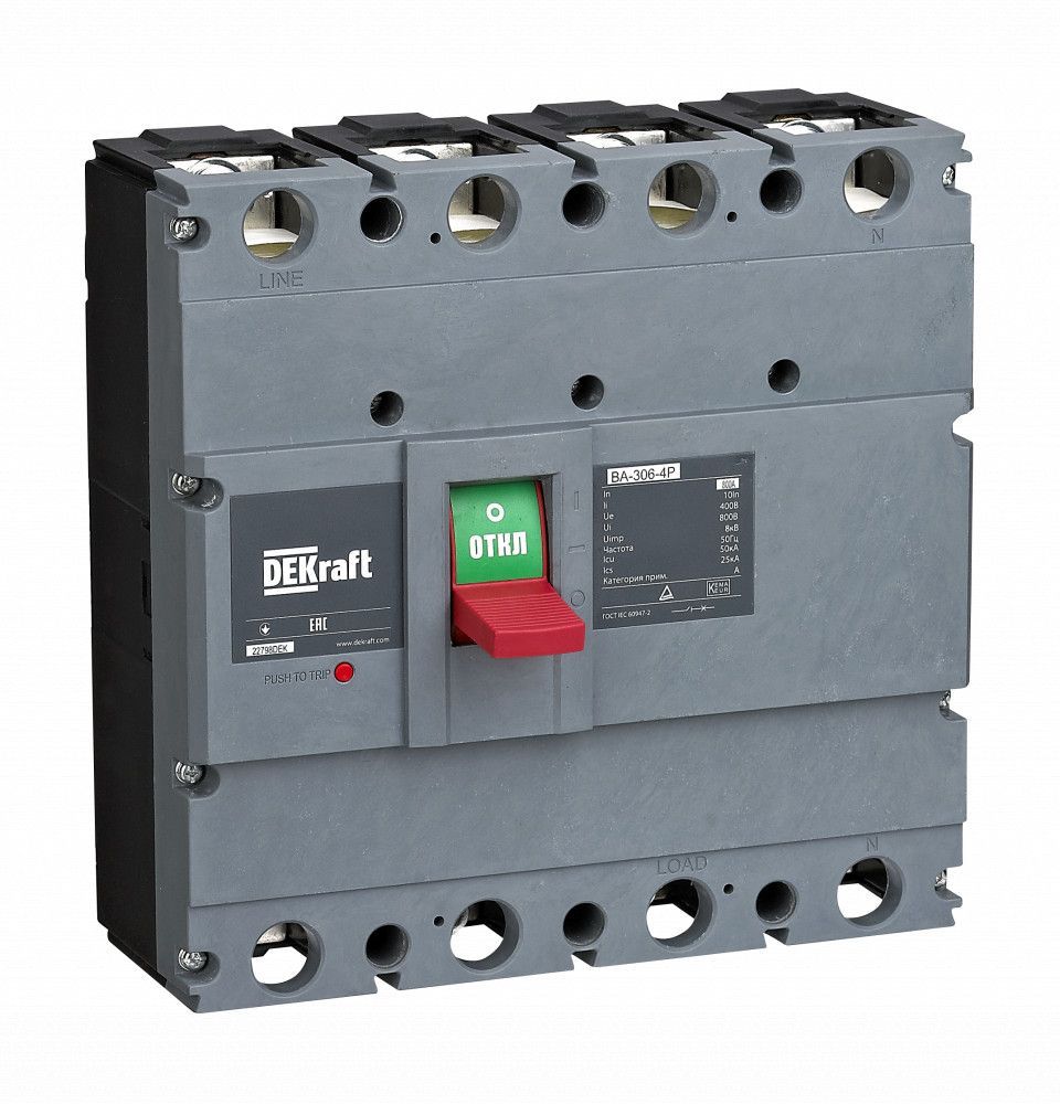 Силовой авт. выключатель 4P 700А 50кА ВА-306 фото