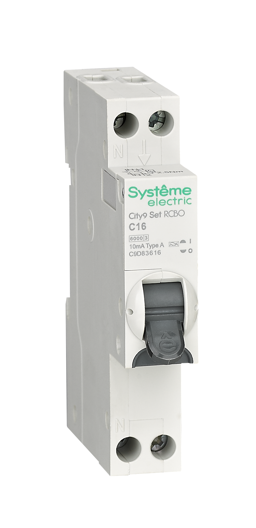 City9 АВДТ 1П+Н C16 6000A 10мА A 18мм фото