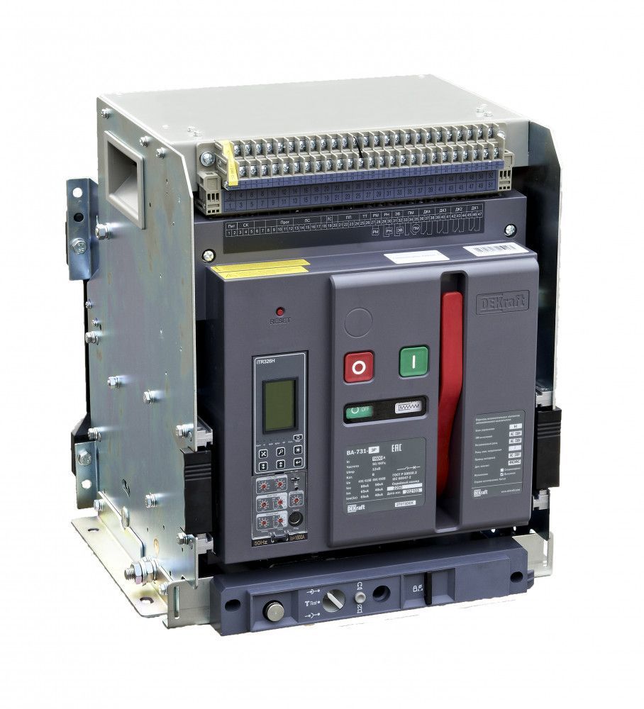 Воздушный авт. выключатель выкатной 3P 630А 80кА расцепитель Н ВА-731 фото