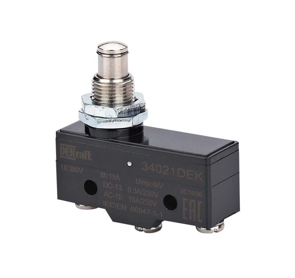 Миниатюрный конц. вык. 1НО1НЗ длинного плунжерного типа фото