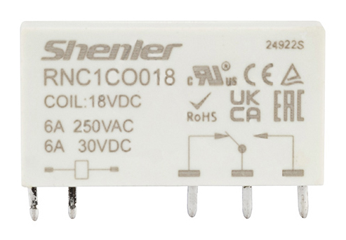 Интерфейсное реле Shenler RNC1CO018 1CO 6A 18VDC