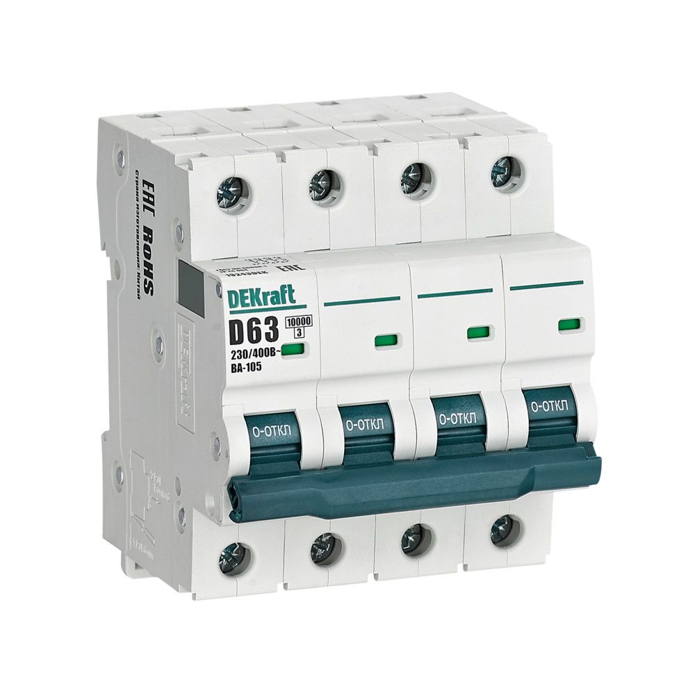 Автоматический выключатель ВА-105 4P 63А D 10кА фото