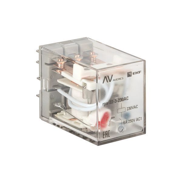 Реле промежуточное RPA 22/3 6A 230В AC EKF AVERES фото