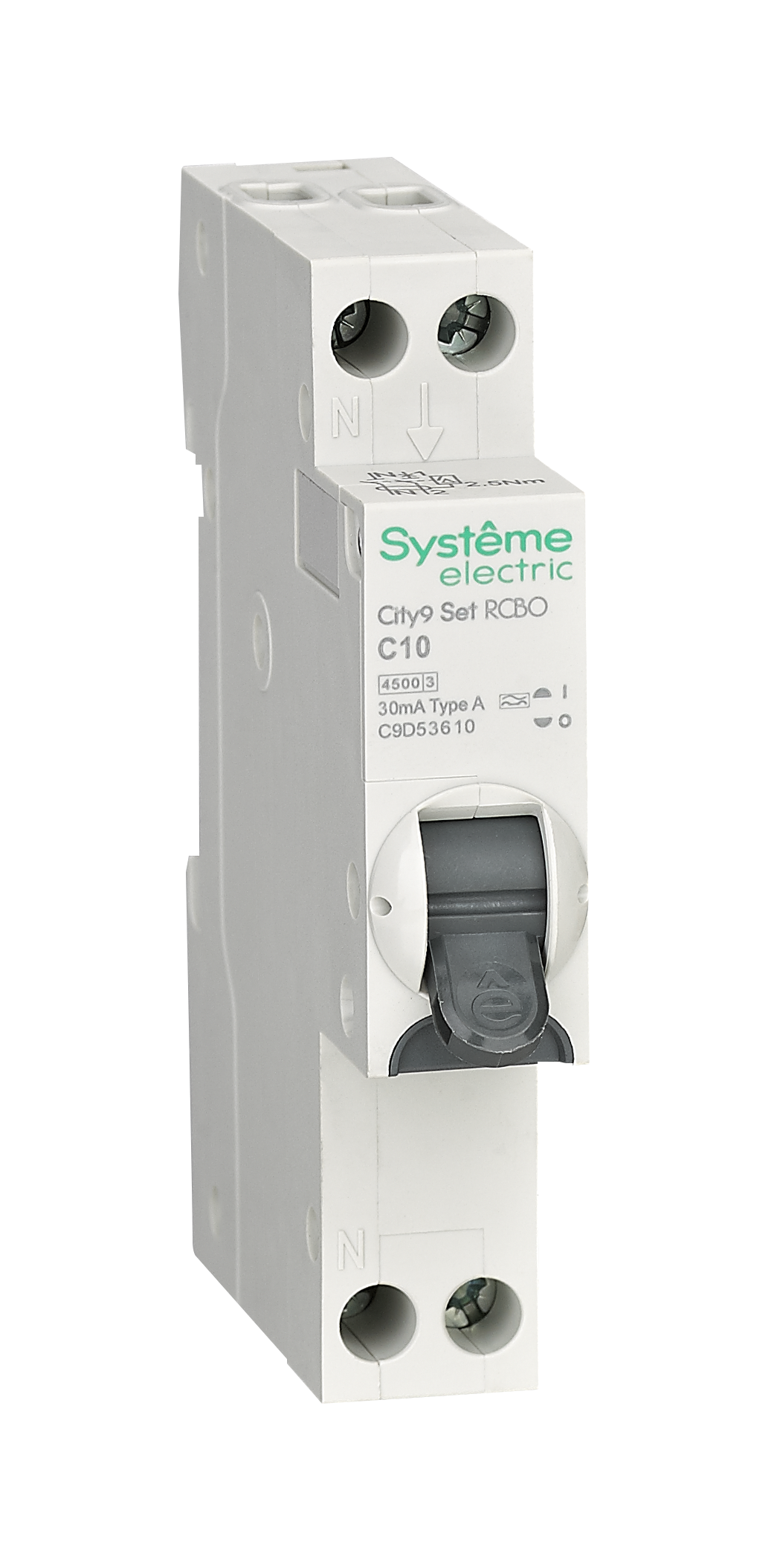 City9 АВДТ 1П+Н C10 4500A 30мА A 18мм фото