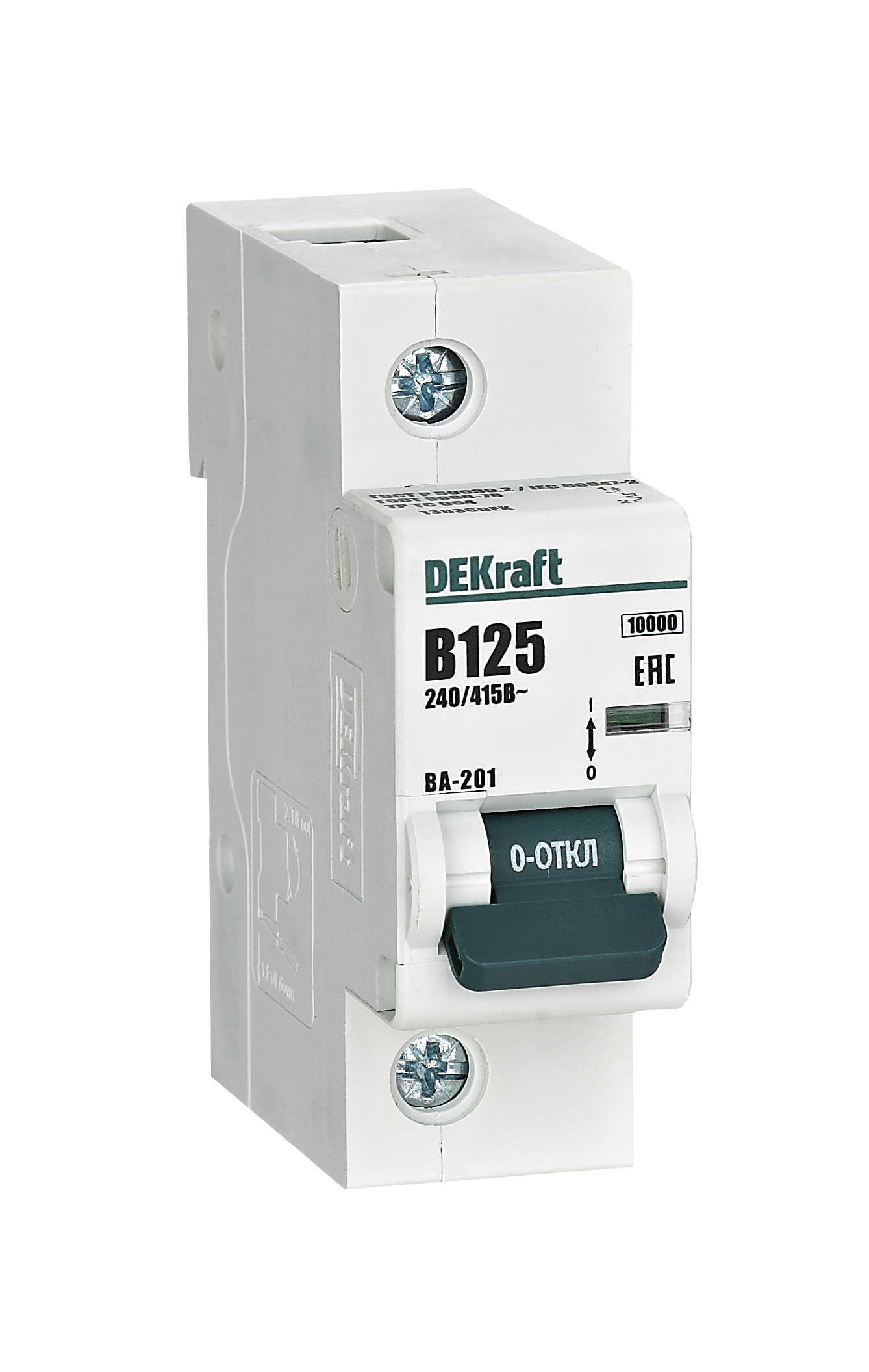 Автоматический выключатель ВА-201 1P 125А B 10кА фото