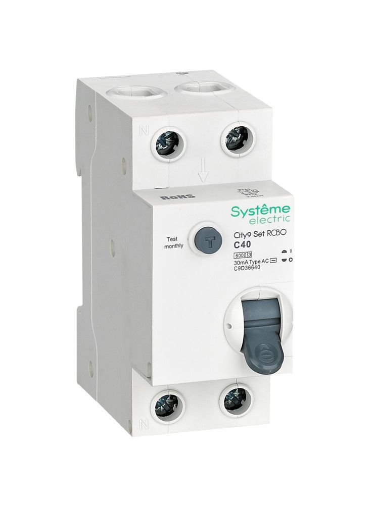 City9 Set Авт. выкл. диф. тока (АВДТ) 1P+N С 40А 6kA 30мА Тип-AС 230В