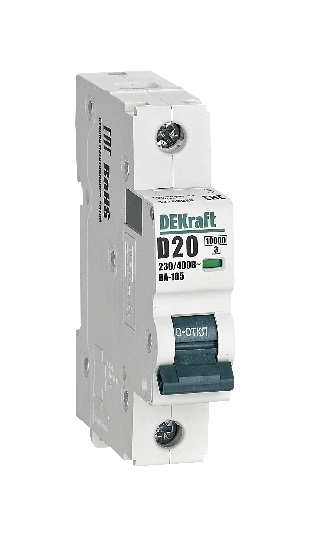 Автоматический выключатель ВА-105 1P 20А D 10кА фото