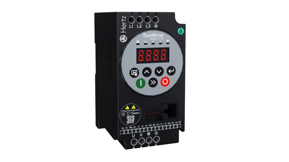 Преобразователь частоты STV050 Hertz 0,4 кВт 220В ЭМС С3 + LED панель оператора фото