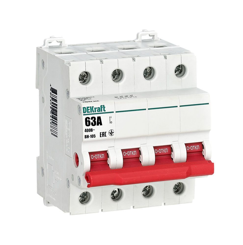 Выключатель-разъединитель 4Р 63А ВН-105 фото