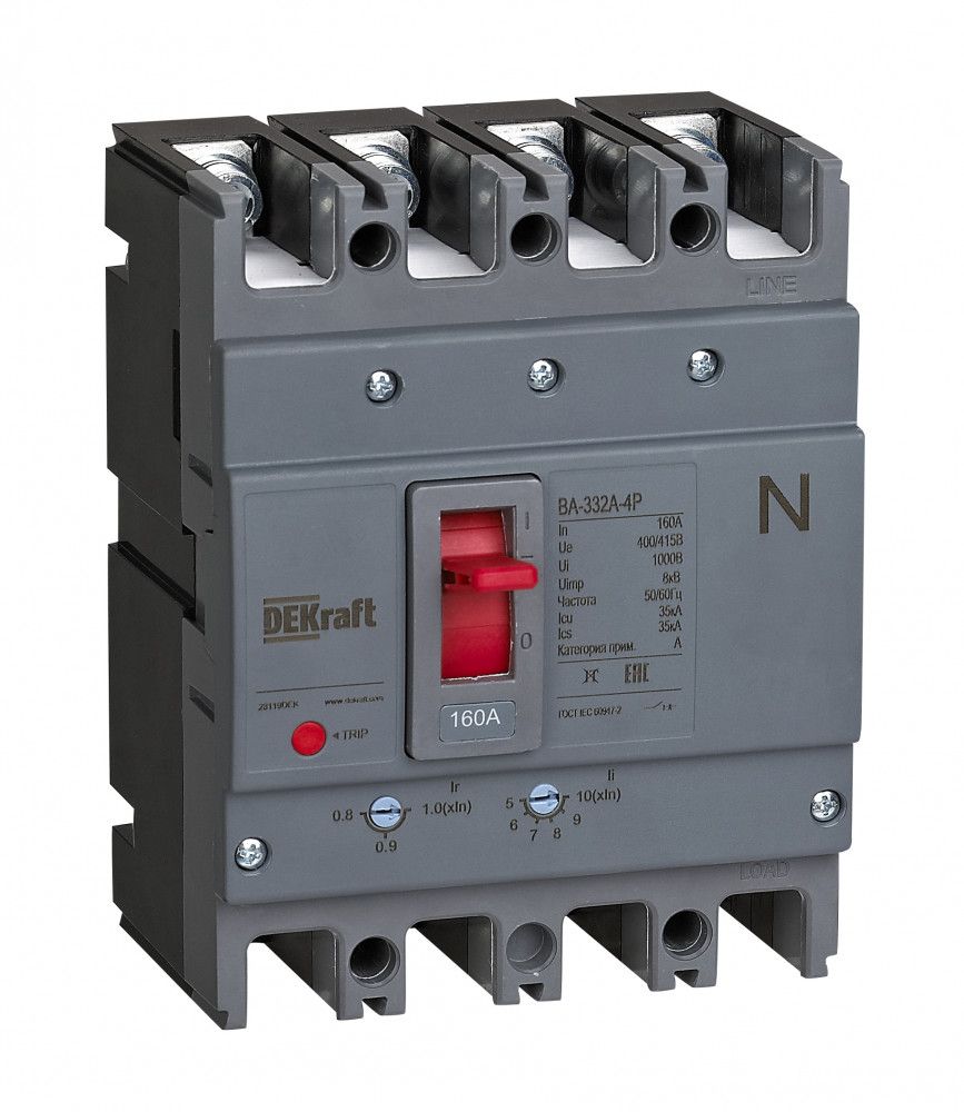 Силовой авт. выключатель 4P 25A 35кА ВА-332А фото