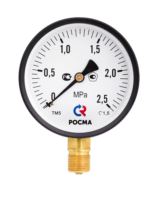 Манометр РОСМА ТМ-510Р.00 (0-0,6MPa) G1/2.1,5 фото