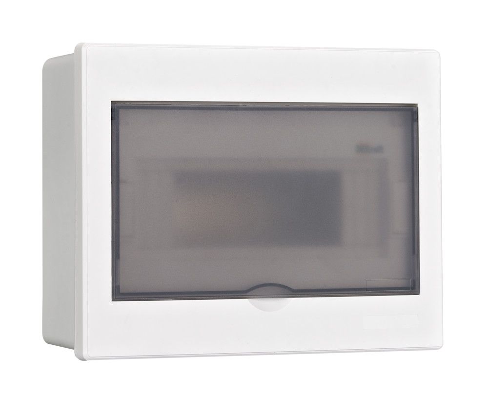 Корпус пласт. встраиваемый прозр. дв. 1 ряд 9 мод. IP41 ЩРВ-П фото