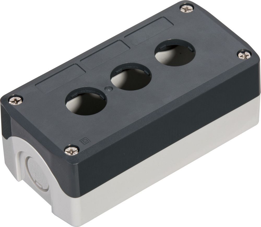 Кнопочный пост SALD03, 3 отверстия, серый фото