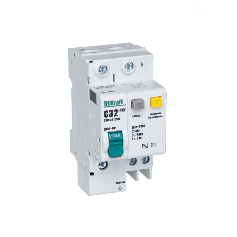 АВДТ 1P+N 32А 300мА тип AC х-ка C ДИФ-101 4,5кА фото