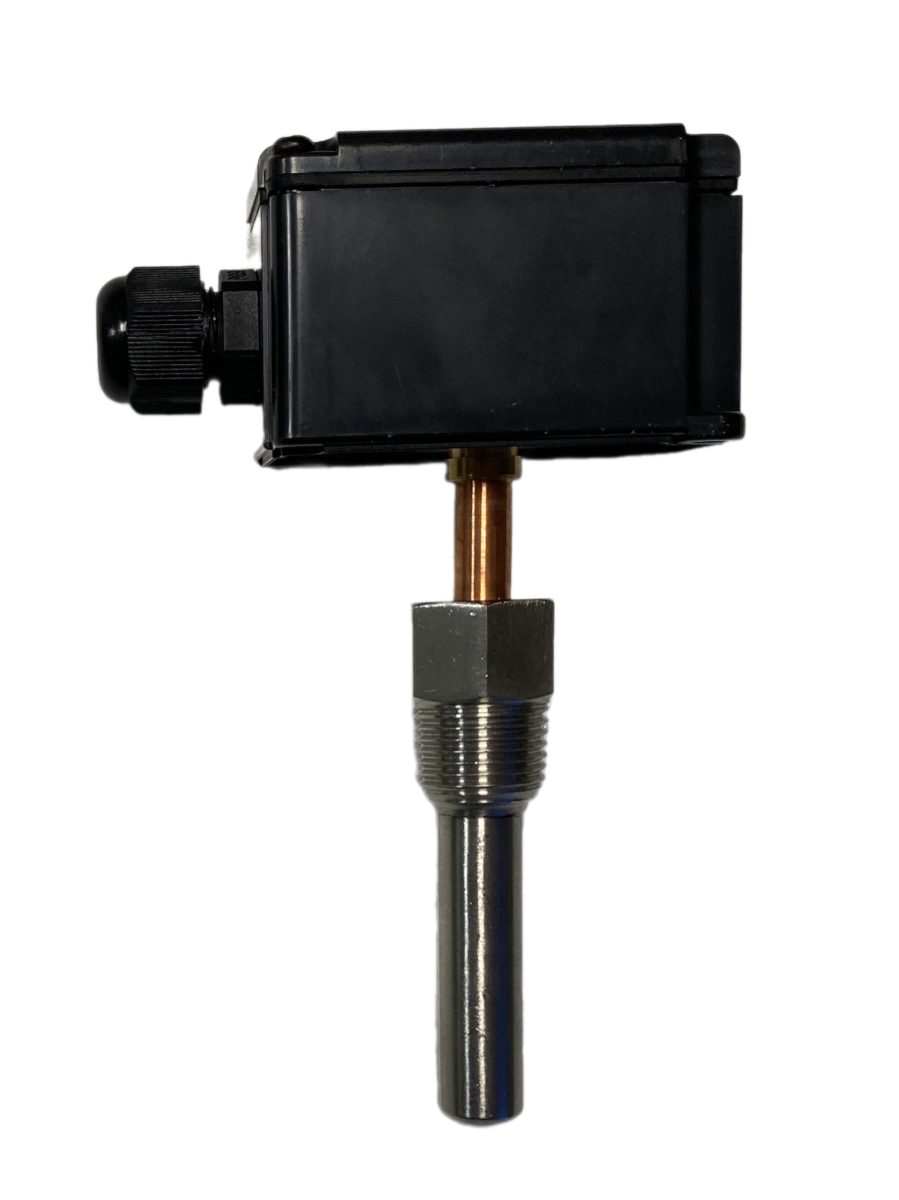 Датчик температуры погружной, -50…+150°С 4…20мА 100мм =15…35В с гильзой 50мм IP65 фото