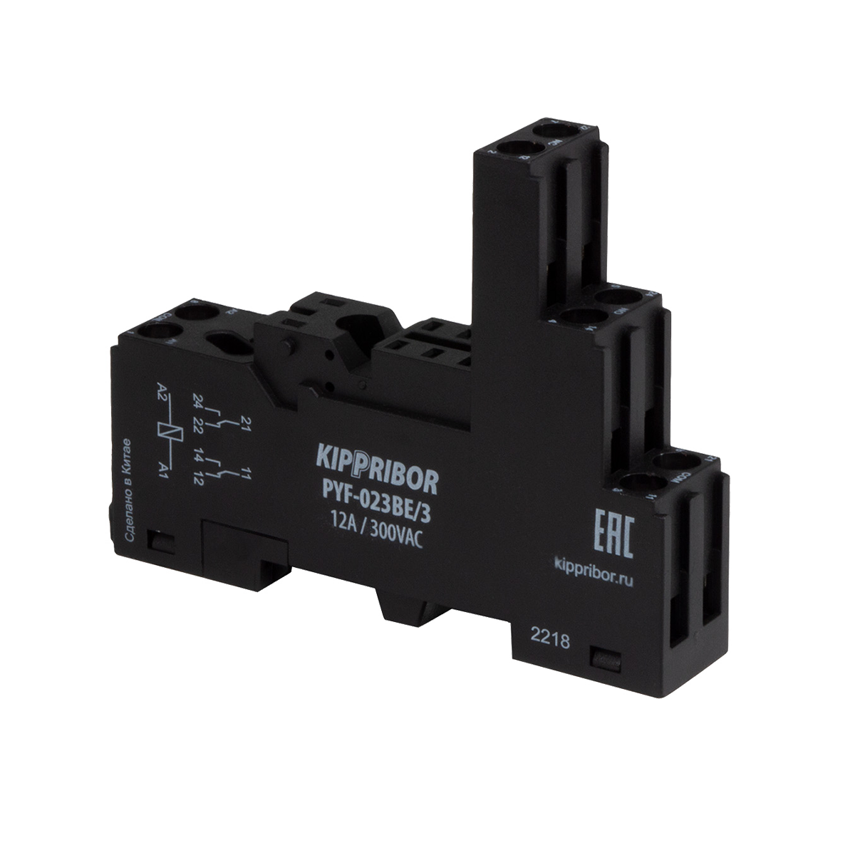 Монтажные колодки KIPPRIBOR PYF-023BE (для 2-контактных промежуточных реле серии MPR) ОВЕН PYF-023BE/3 фото