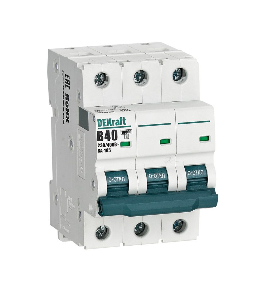 Автоматический выключатель ВА-105 3P 40А B 10кА фото