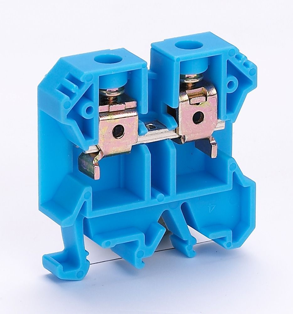 Зажим наборный 100А 16мм2 ЗН-101 синий фото