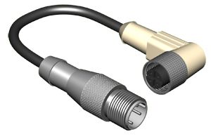 Теко CC S20-3/S4-0,5 Соединитель кабельный, Вилка / Розетка, Угловой с кабелем, Пластик 4-PINIP67, кабель 0,5 м, 150 AC/DC NO/NC фото