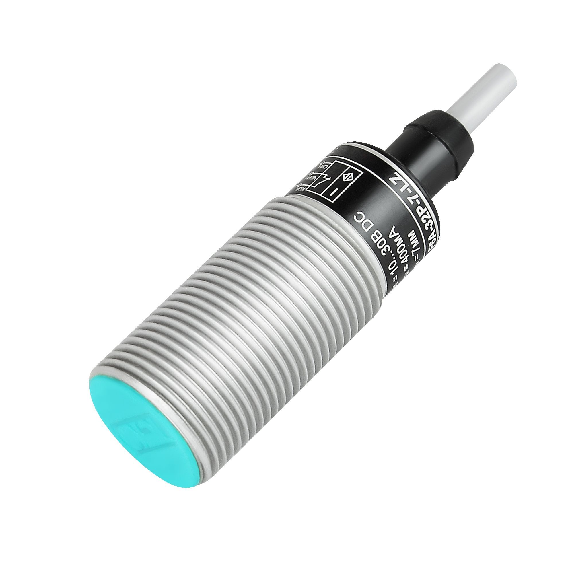 Теко ISB AF6A-31P-7-LZ,Индуктивный датчик,Sn=7мм,Корпус М22x1,5,Алюминий,заподлицо,10...30DC,PNP NO,IP67, кабель фото