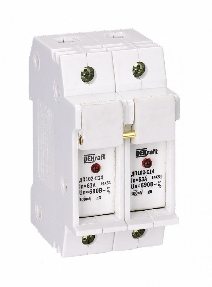 Держатель предохр. C14 со светодиод. индикацией 2P ДП-102 фото