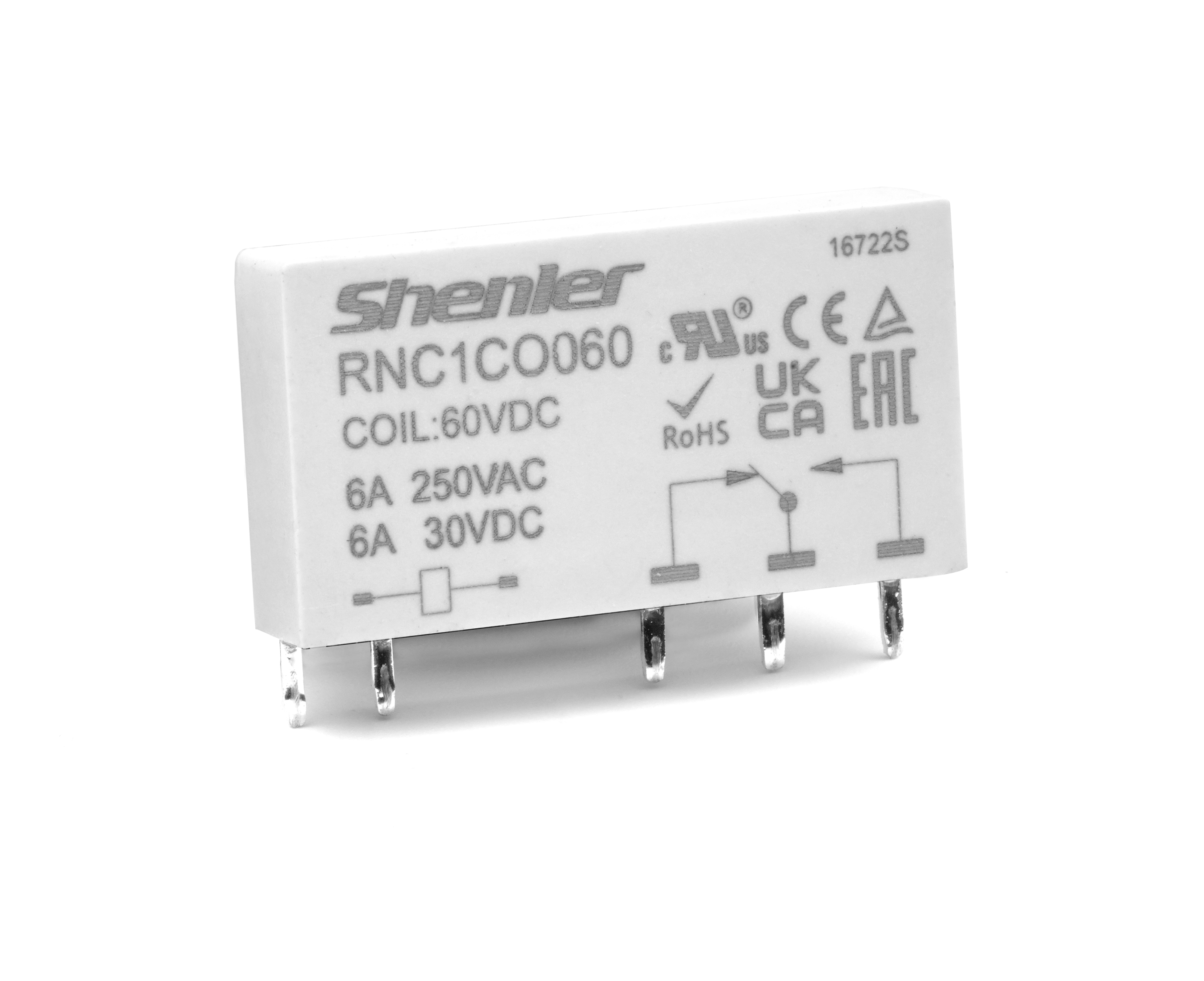 Интерфейсное реле Shenler RNC1CO060 1CO 6A 60VDC