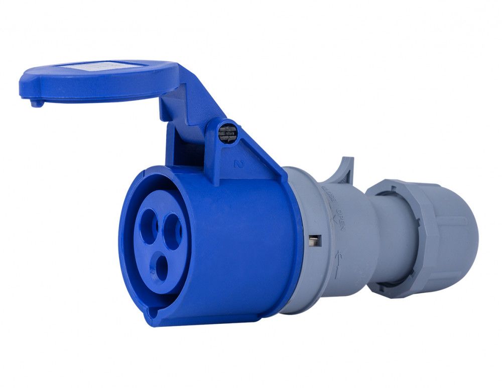 Розетка перен. 2Р+РЕ 32А 220В IP44 РП-103