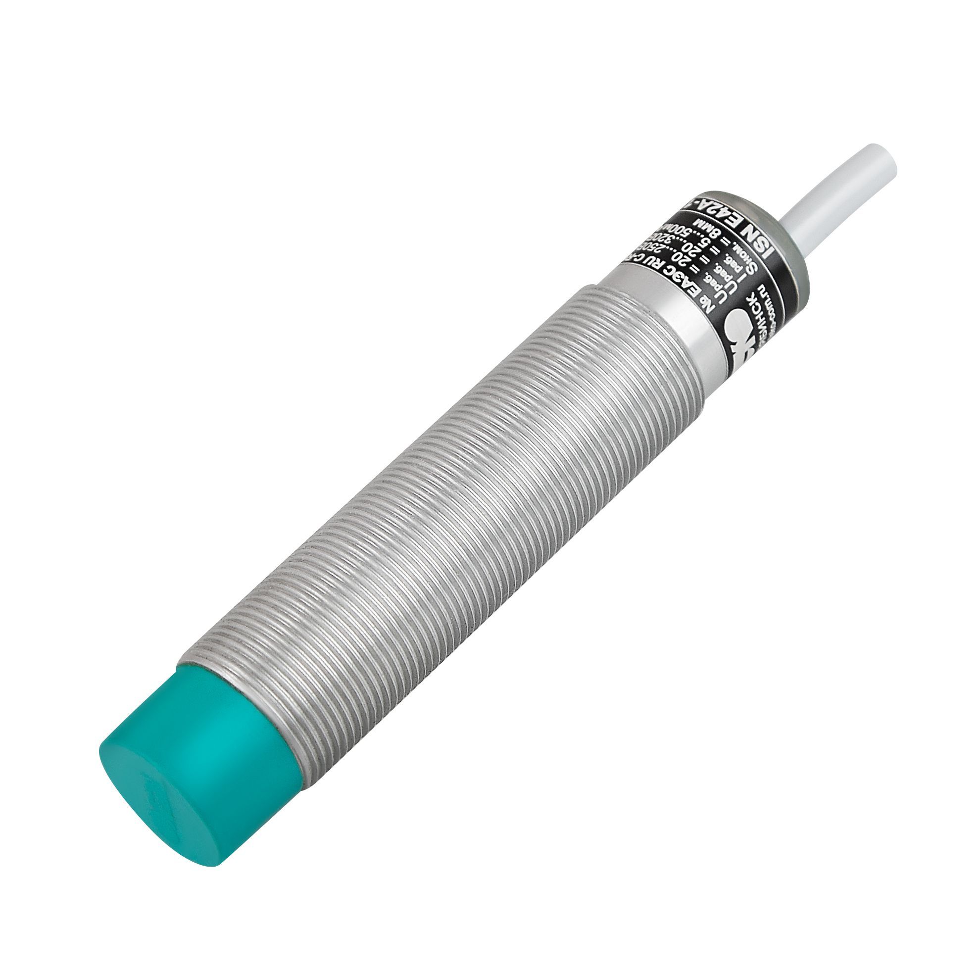 Теко ISN E42A-11-8-LZ,Индуктивный датчик,Sn=8мм,Корпус М18x1,Алюминий,не заподлицо,20 ... 250 / 20 ... 320AC/DC,2-х проводный NO,IP67, кабель фото