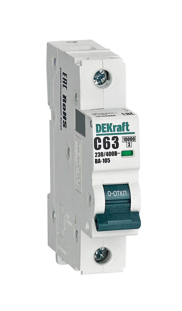 Автоматический выключатель ВА-105 1P 63А C 10кА фото
