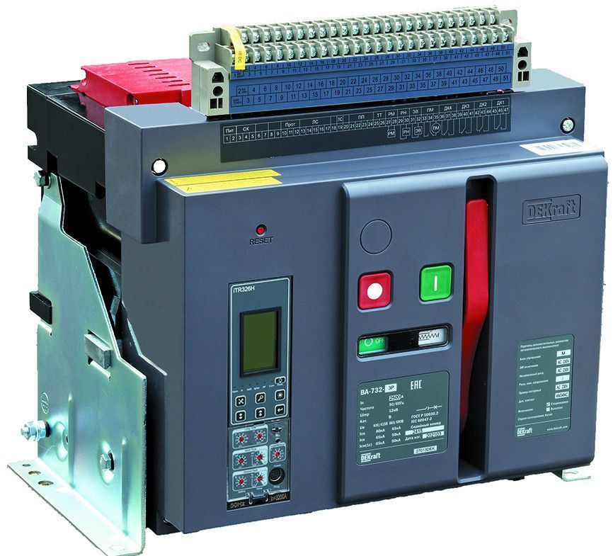 Воздушный авт. выключатель стационарный 3P 2000А 80кА расцепитель Н ВА-732 фото