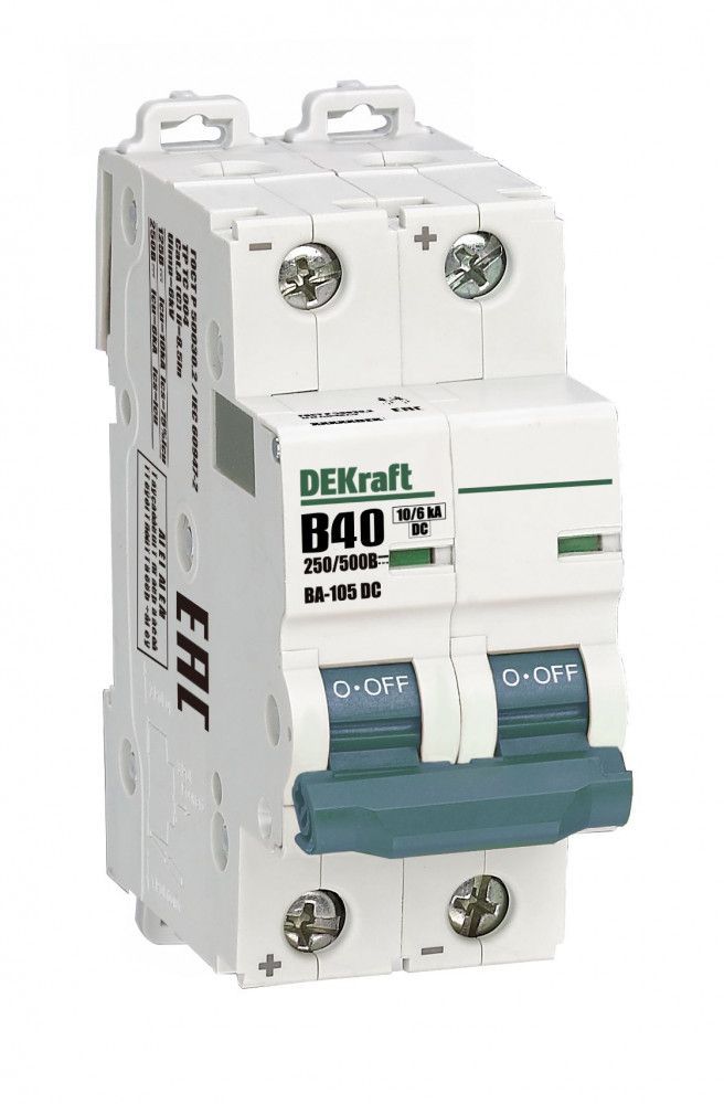 Автоматический выключатель ВА-105 2P 40А B 500В DC фото