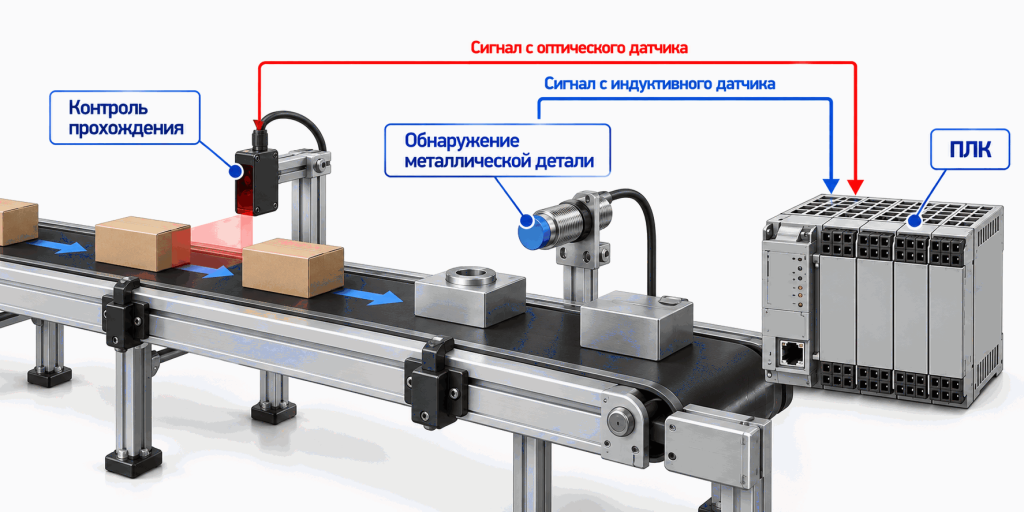 Применение бесконтактных датчиков в автоматизации Применение бесконтактных датчиков в автоматизации