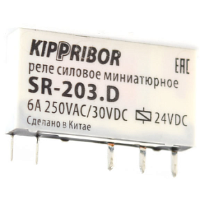 Интерфейсное промежуточное реле в ультратонком корпусе SR-203.D