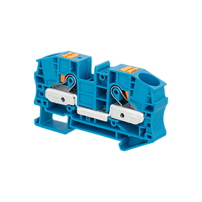 Клемма push-in проходная,16 мм², синяя Meyertec MTP-16BL