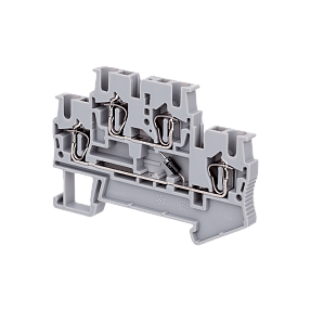 Клемма пружинная двухуровневая с диодом, 2.5 мм² Meyertec MTS-D2.5DV