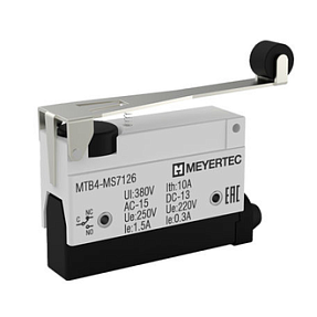 Выключатель концевой, IP54, рычаг с роликом Meyertec MTB4-MS7126