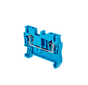 Клемма пружинная проходная, 2.5 мм², синяя Meyertec MTS-2.5BL