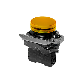 Лампа сигнальная желтая, 24V AС/DC, IP65, металл Meyertec MTB4-BV751
