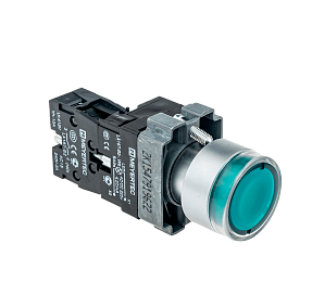 Кнопка с подсветкой зеленая 24V 1NO Meyertec MTB2-BW3361