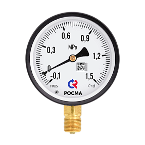 Вакуумметр РОСМА ТВ-510Р.00 (-0,1-0MPa) G1/2.1,5
