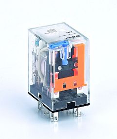Промежуточное реле 2 конт. с LED инд. и TEST функ. 5А 127В DC ПР-102