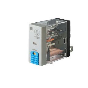 Реле 8A 2CO 48VDC тест кнопка LED