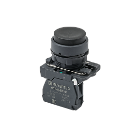 Кнопка выступающая черная, 1NO, IP65, пластик Meyertec MTB5-AL21