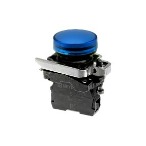 Лампа сигнальная синяя, 220V AС/DC, IP65, металл Meyertec MTB4-BV763