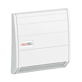Решетка выпускная с защитой от дождя OKATEC OKB-F125-W