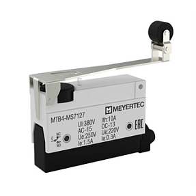 Выключатель концевой, IP54, рычаг с поворотным роликом Meyertec MTB4-MS7127