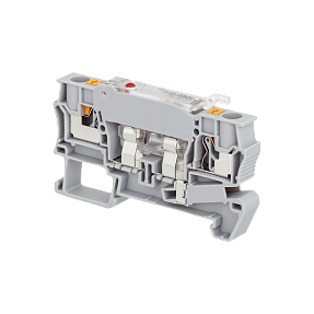 Клемма push-in с держателем предохранителя, 4 мм², индикация 220В Meyertec MTP-4F220