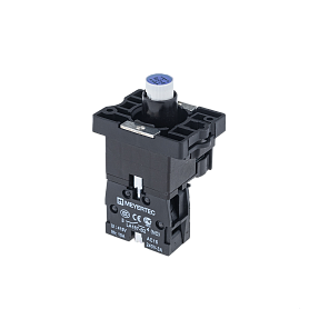 Основание с подсветкой 1NO синий 24V, пластик Meyertec MTB2-EW616