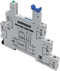 Монтажная колодка (для 1-контактных промежуточных реле) KIPPRIBOR PYF-011BE.230AC/60DC